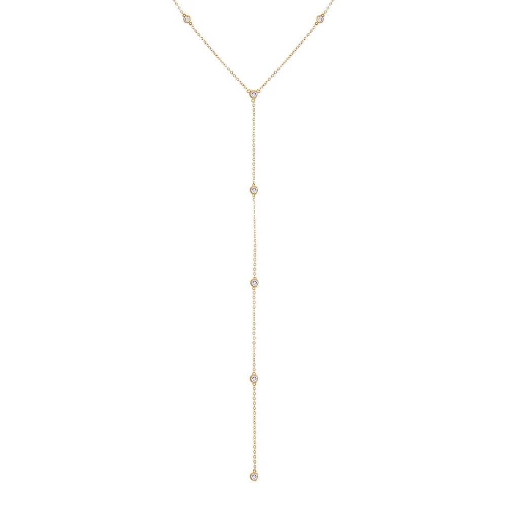 NWOT Adina Eden Lariat Necklace - Gold